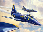 "Blue Angels Skyhawks" - Stu Shepherd - A-4 Skyhawk Aviation Art